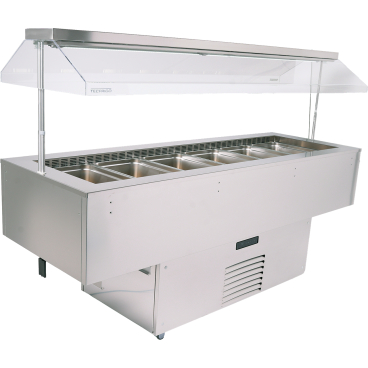 KBS Salatbar Isola 6M VT Inox B 2185 mm x T 750 mm x H 1500 mm - Bild-Darstellung des Produktes 1