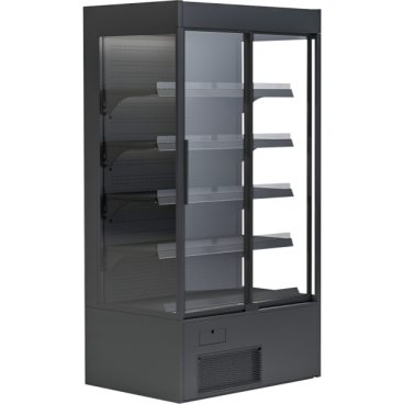 KBS Wandkühlregal Variant 107 Black Line mit Glasschiebetüren B 1070 mm x T 720 mm x H 2000 mm - Bild-Darstellung des Produktes 1