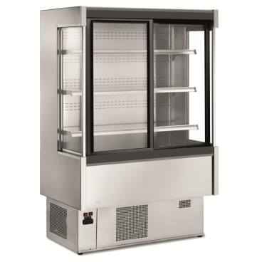 KBS Wandkühlregal Pinto 150 mit Schiebetüren selbstschließend B 1500 mm x T 750 mm x H 1820 mm - Bild-Darstellung des Produktes 1