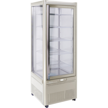 KBS Panoramavitrine Prisma 401 TNV-PG (bronze) mit Drehgestell B 680 mm x T 695 mm x H 1795 mm - Bild-Darstellung des Produktes 1