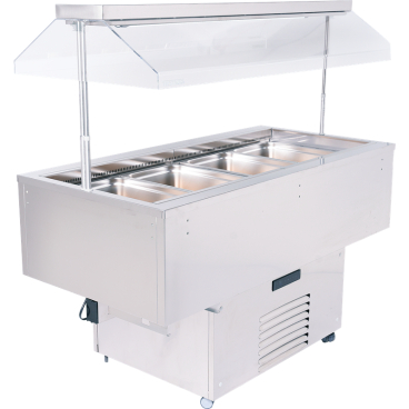 KBS Salatbar Isola 4M VT Inox B 1505 mm x T 750 mm x H 1500 mm - Bild-Darstellung des Produktes 1