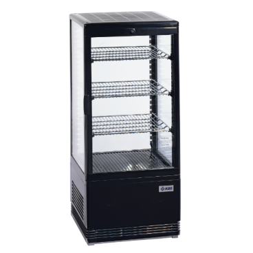 KBS Tischkühlvitrine RT-78 G LED (schwarz) B 425 mm x T 380 mm x H 960 mm - Bild-Darstellung des Produktes 1