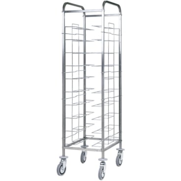 KBS Abräumwagen 520 für 10 Tabletts oder GN Tabletts ohne Seitenwand B 520 mm x T 620 mm x H 1750 mm - Bild-Darstellung des Produktes 1
