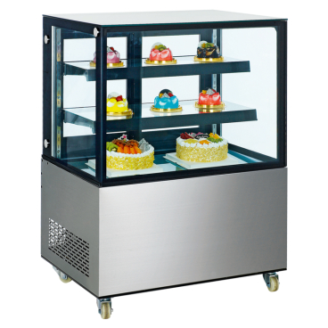 KBS Kuchen und Tortenvitrine Cube B 915 mm x T 675 mm x H 1210 mm - Bild-Darstellung des Produktes 1