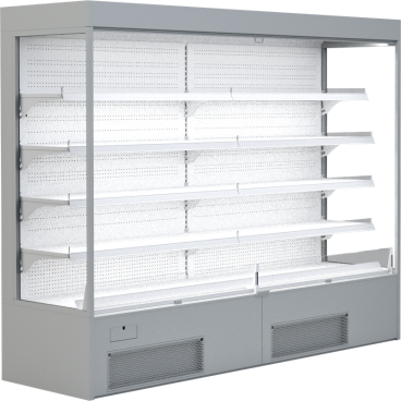 KBS Wandkühlregal Variant 257 mit Nachtrollo B 2570 mm x T 720 mm x H 2000 mm - Bild-Darstellung des Produktes 1