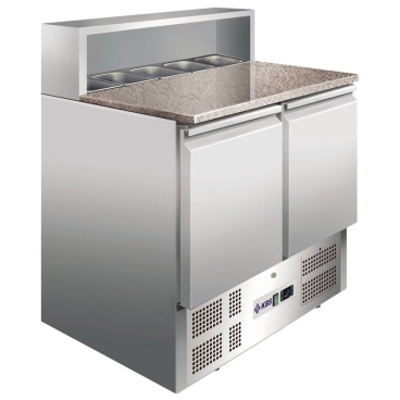 KBS Belegstation / Pizzakühltisch KBS 900 PT B 901 mm x T 700 mm x H 1081 mm - Bild-Darstellung des Produktes 1