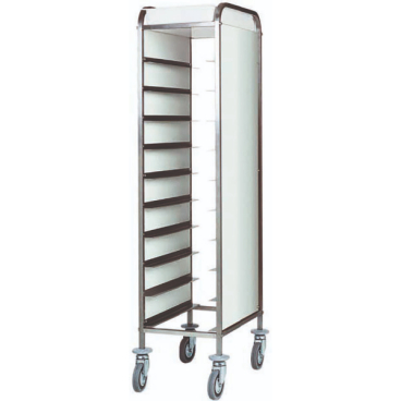 KBS Abräumwagen 380 für 10 Tabletts GN 1/1 mit Seitenwänden B 380 mm x T 620 mm x H 1750 mm - Bild-Darstellung des Produktes 1