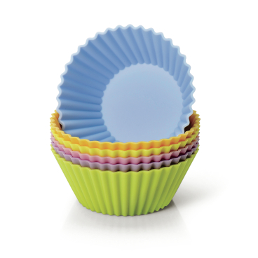 Kaiser Silikon-Muffinform 1 Packung = 6 Stück, farbig sortiert - Bild-Darstellung des Produktes 1