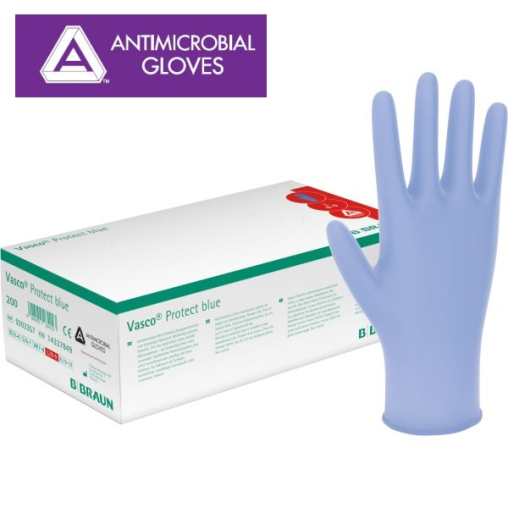 B. Braun Vasco® Protect Blue Nitril Untersuchungshandschuhe
