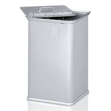 Zarges Abfallsammler, eloxiert 45l Volumen 1 Stück - Bild-Darstellung des Produktes 1
