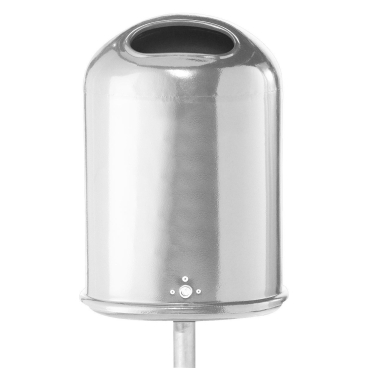 Schake Abfallbehälter oval mit Schiene und Schlüssel 27l Volumen feuerverzinkt 1 Stück - Bild-Darstellung des Produktes 1