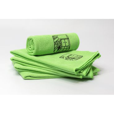 Rezi 5er Mikrofaser Noppy PIK grün, 40 x 40 cm, HACCP Piktogramm Küche 1 Karton = 10 Packungen à 5 Tücher sortenrein grün, ca 40 x 40 cm - Bild-Darstellung des Produktes 1