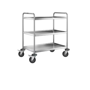B.PRO SW 8 x 5-3, Servierwagen aus rostfreiem Edelstahl mit stahlverzinkten Rollen 555528 - Bild-Darstellung des Produktes 1