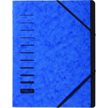 Ordnungsmappe 7 Fächer blau Ordnungsmappe 7 Fächer blau - Bild-Darstellung des Produktes 1