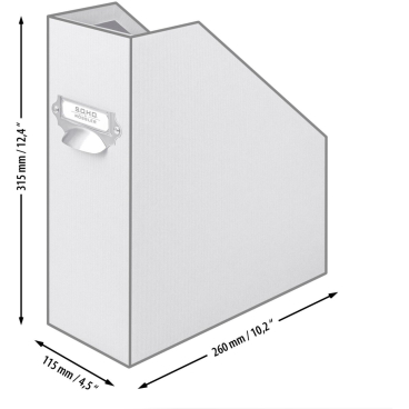 Stehsammer Taupe A4 mit Griff Stehsammer Taupe A4 mit Griff - Bild-Darstellung des Produktes 1