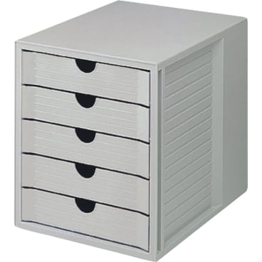 Bürobox A4 5 Schübe lichtgrau Bürobox A4 5 Schübe lichtgrau - Bild-Darstellung des Produktes 1