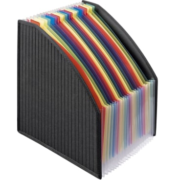 Stehsammler A4 255x150x40mmPP schwarz/mehrfarbig Stehsammler A4 255x150x40mmPP schwarz/mehrfarbig - Bild-Darstellung des Produktes 1