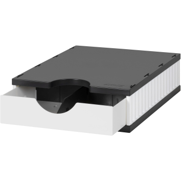 Aufbewahrungsbox styrodoc uno SET 1 Fach weiß/schwarz Schublade wie Aufbewahrungsbox styrodoc uno SET 1 Fach weiß/schwarz Schublade wie - Bild-Darstellung des Produktes 1