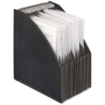 Stehsammler Fächerbox A4 PP 23 Fächer schwarz Stehsammler Fächerbox A4 PP 23 Fächer schwarz - Bild-Darstellung des Produktes 1