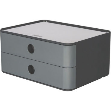 Schubladenbox Smart-Box Allison 260x195x125mm 2 Schübe granite grey/dark grey Schubladenbox Smart-Box Allison 260x195x125mm 2 Schübe granite grey/dark grey - Bild-Darstellung des Produktes 1