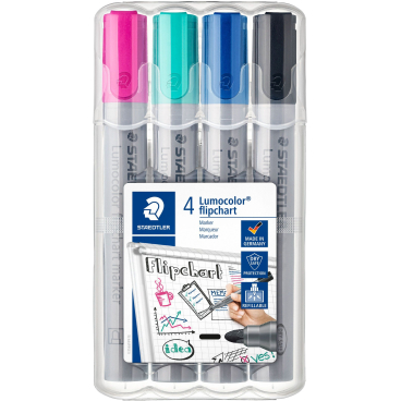 Flipchartmarker Lumocolor ca. 2mm VE=4 Farben Flipchartmarker Lumocolor ca. 2mm VE=4 Farben - Bild-Darstellung des Produktes 1