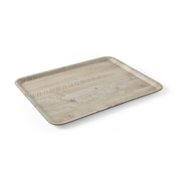 Serviertablett aus Melamin mit Holzoptik , AmerBox, Holz hell, 370x530mm 508930 - Bild-Darstellung des Produktes 1