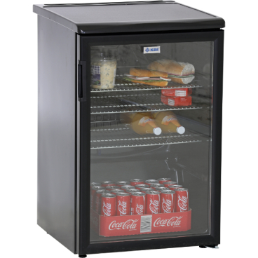 KBS Glastürkühlschrank | K 140G | schwarz K 140G | Schwarz - Bild-Darstellung des Produktes 1