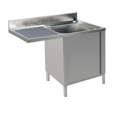 KBS Spülcenter 1 Becken rechts Breite 120cm mit Unterschrank B 1200 mm x T 700 mm x H 850 mm - Bild-Darstellung des Produktes 1