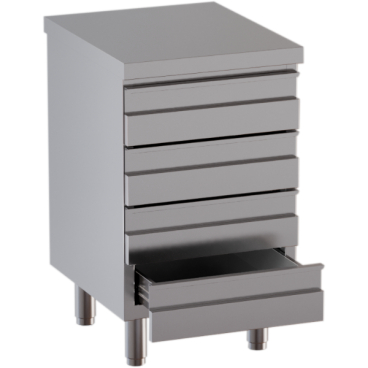 KBS Schubladenschrank 4 Schubladen BxT 50x70cm B 500 mm x T 700 mm x H 850 mm - Bild-Darstellung des Produktes 1