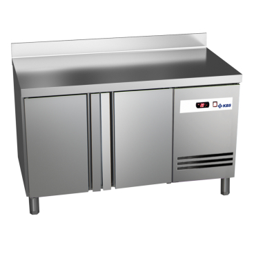 KBS Kühltisch Ready KT2000 mit Arbeitsplatte, Aufkantung 2 Türen B 1342 mm x T 700 mm x H 850 mm - Bild-Darstellung des Produktes 1