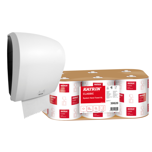 KATRIN Aktionsset Handtuchrollenspender + Handtuchpapierrolle