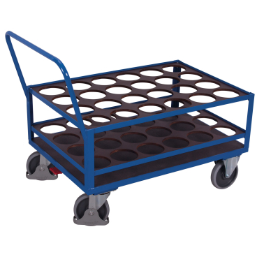 VARIOfit Stahlflaschenwagen für 24 Flaschen mit EasySTOP 1 Stück - Bild-Darstellung des Produktes 1