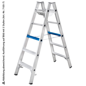 Iller Stufenstehleiter Alu Ergo Plus mit 2x12 Stufen 4,65m AH 1 Stück - Bild-Darstellung des Produktes 1