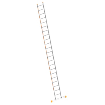 Layher Topic 1054 Anlegeleiter mit Quertraverse 22 Sprossen 1 Stück - Bild-Darstellung des Produktes 1