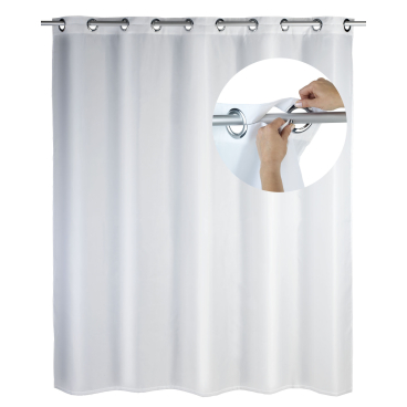 WENKO Flex Comfort Duschvorhang, weiß 1 Stück, Maße: 180 x 200 cm - Bild-Darstellung des Produktes 1