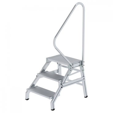 MUNK Aluminium Montagetritt starr mit Handlauf 3 Stufen 1 Stück - Bild-Darstellung des Produktes 1