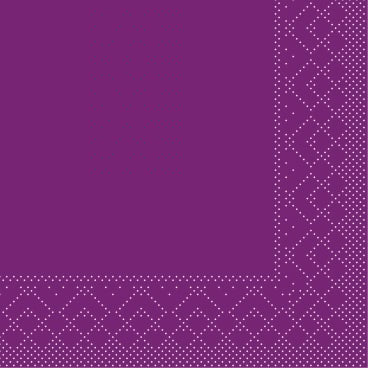 Mank Tissuewatte Serviette, 3-lagig 1 Karton = 1800 Stück, Farbe: aubergine - Bild-Darstellung des Produktes 1