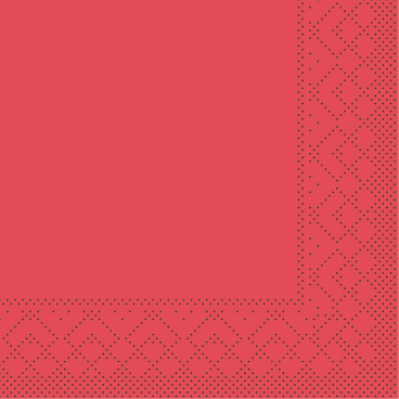 Mank Tissuewatte Serviette, 3-lagig 1 Karton = 1800 Stück, Farbe: rot - Bild-Darstellung des Produktes 1