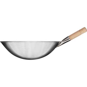 Wok-Pfanne, Edelstahl gebürstet, 400x120 mm (ØxH) 1x Bratpfanne - Bild-Darstellung des Produktes 1