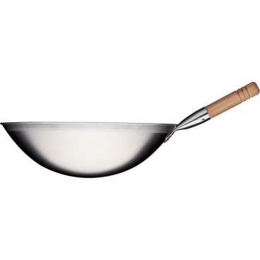 Wok-Pfanne, Edelstahl gebürstet, 400x120 mm (ØxH) 1x Bratpfanne - Bild-Darstellung des Produktes 1