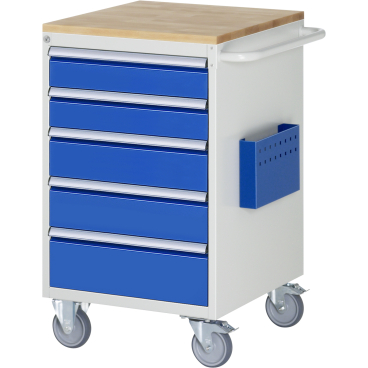 Montagewagen 580x650x975mm 5xSchub-TA Top 25mm lichtgrau/enzianblau Montagewagen 580x650x975mm 5xSchub-TA Top 25mm lichtgrau/enzianblau - Bild-Darstellung des Produktes 1