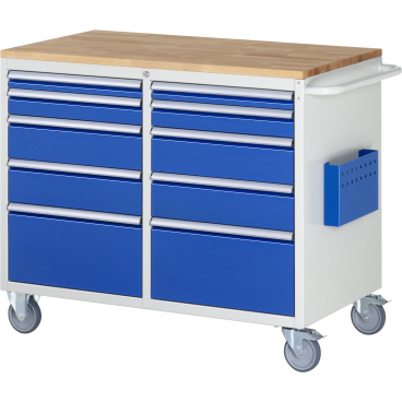 Montagewagen 1145x650x975mm 10xSchub-TA Top 25mm lichtgrau/enzianblau Montagewagen 1145x650x975mm 10xSchub-TA Top 25mm lichtgrau/enzianblau - Bild-Darstellung des Produktes 1
