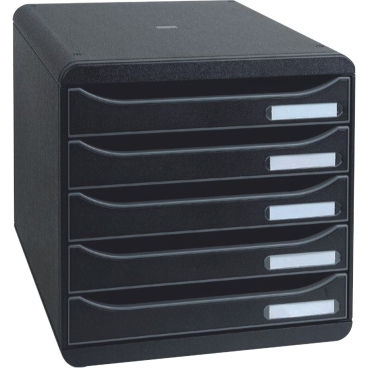 Schubladenbox Big-Box Plus 5 Fächer schwarz Schubladenbox Big-Box Plus 5 Fächer schwarz - Bild-Darstellung des Produktes 1