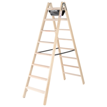 MUNK Holz Stufen-Stehleiter 2x8 Stufen 1 Stück - Bild-Darstellung des Produktes 1