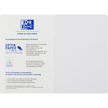 Schulheft Touch A4 Lineatur 22 16 Blatt 90g/qm Optik Paper hellblau Schulheft Touch A4 Lineatur 22 16 Blatt 90g/qm Optik Paper hellblau - Bild-Darstellung des Produktes 1