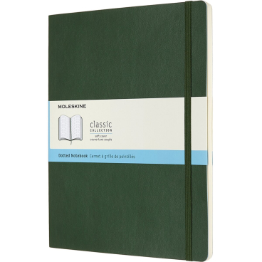 Notizbuch XL 19x25cm Punktraster Softcover myrtengrün Notizbuch XL 19x25cm Punktraster Softcover myrtengrün - Bild-Darstellung des Produktes 1