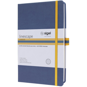 Notizbuch Linescape ca. A5 176 Seiten Hardcover liniert 80g blau Notizbuch Linescape ca. A5 176 Seiten Hardcover liniert 80g blau - Bild-Darstellung des Produktes 1