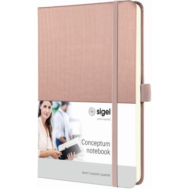 Notizbuch Conceptum ca. A5 194 S. Hardcover kariert 80g rose metallic Notizbuch Conceptum ca. A5 194 S. Hardcover kariert 80g rose metallic - Bild-Darstellung des Produktes 1