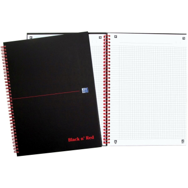 Spiralbuch Office Black 'n Red A4 kariert 5 mm 70 Blatt 90 g/qm Spiralbuch Office Black 'n Red A4 kariert 5 mm 70 Blatt 90 g/qm - Bild-Darstellung des Produktes 1