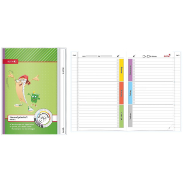 Hausaufgabenheft Klasse 4 - A5 104 Seiten Schutzhülle. Hausaufgabenheft Klasse 4 - A5 104 Seiten Schutzhülle. - Bild-Darstellung des Produktes 1